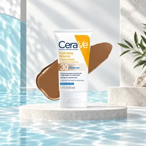 ضدآفتاب مینرال رنگی تیره صورت SPF 30 سراوی